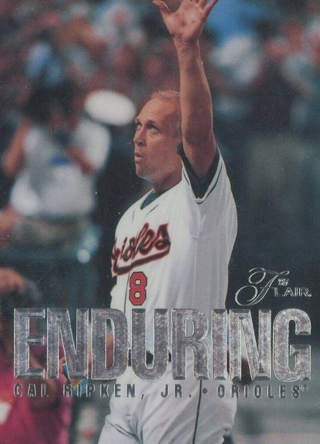 1995 Flair Enduring Cal Ripken Jr. #13 Baseball Card