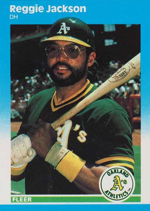 1987 Fleer Update Reggie Jackson #U-49 Baseball Card