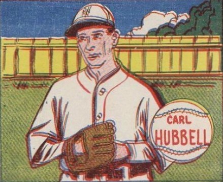 1943 M.P. & Co. Carl Hubbell # Baseball Card