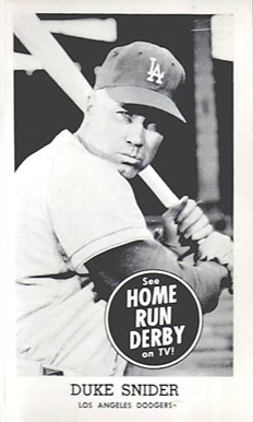 1959 Home Run Derby Duke Snider # Baseball Card