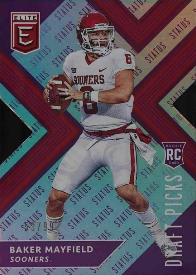 2018 Panini Elite Draft Picks Collegiate Baker Mayfield #139 Football Card