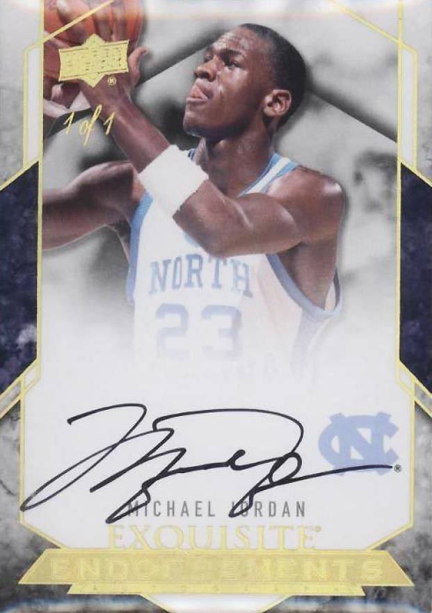 2012 Upper Deck Exquisite Collection Endorsements Michael Jordan #EE-MJ Basketball Card