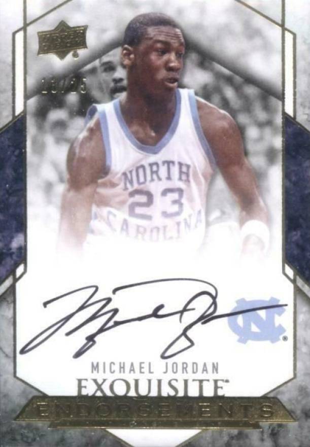 2012 Upper Deck Exquisite Collection Endorsements Michael Jordan #EE-JN Basketball Card