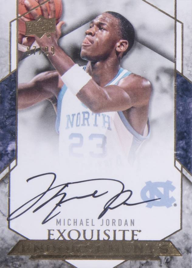 2012 Upper Deck Exquisite Collection Endorsements Michael Jordan #EE-MJ Basketball Card