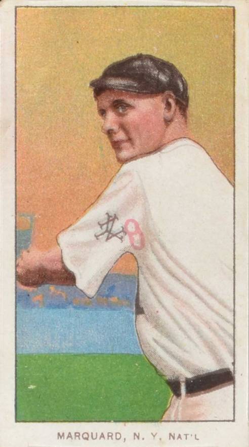 1909 White Borders Piedmont & Sweet Caporal Marquard, N.Y. Nat'L #304 Baseball Card