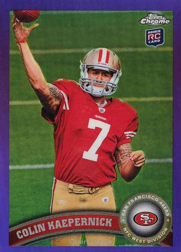 2011 Topps Chrome Colin Kaepernick #25 Football Card