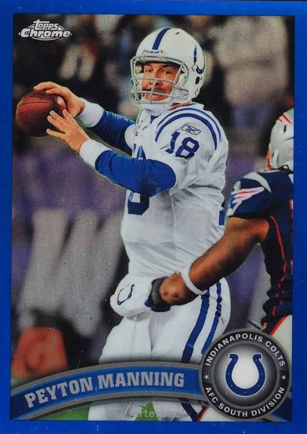 2011 Topps Chrome Peyton Manning #110 Football Card