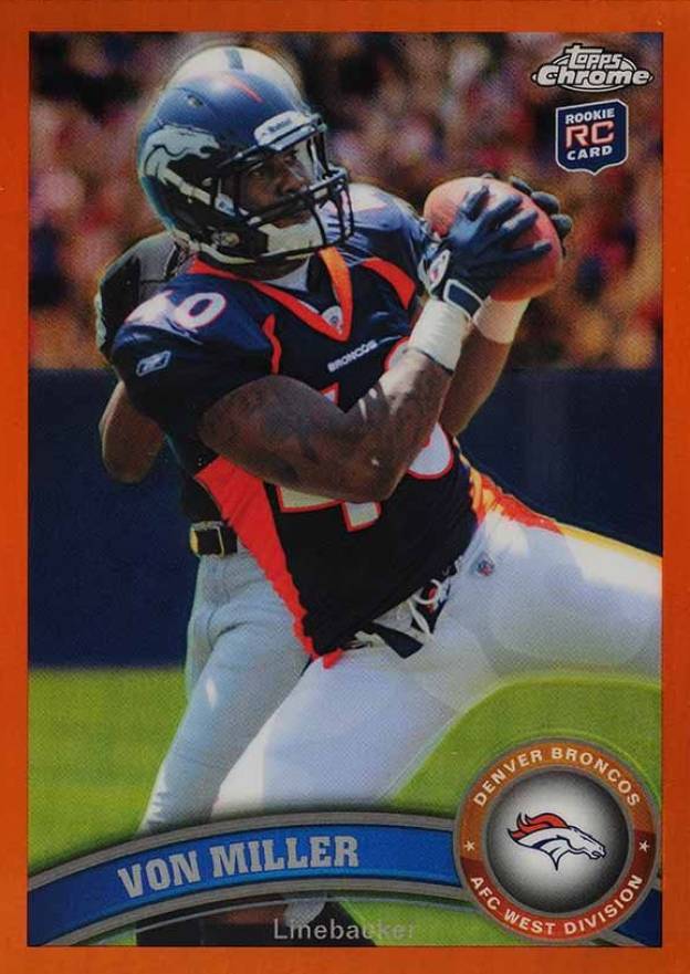 2011 Topps Chrome Von Miller #212 Football Card