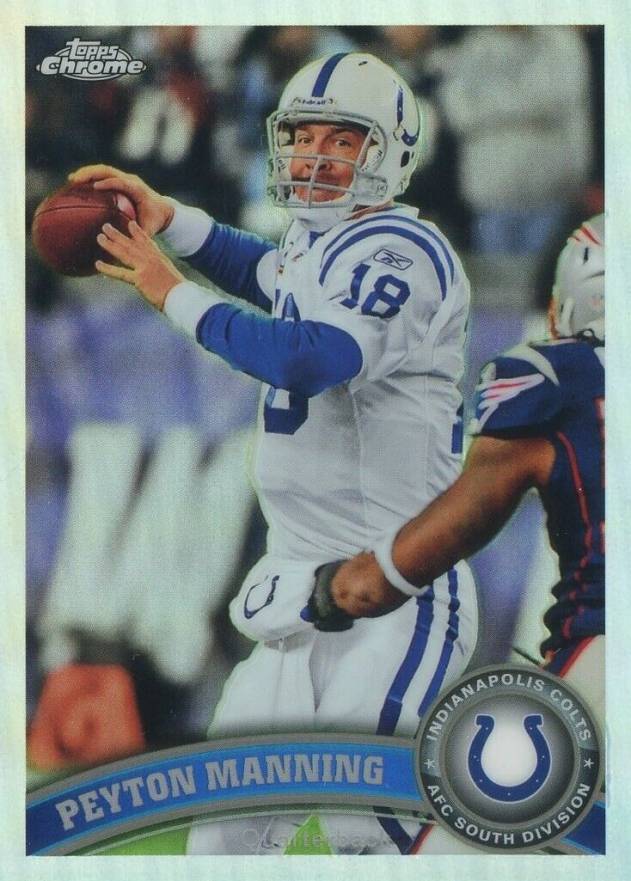 2011 Topps Chrome Peyton Manning #110 Football Card