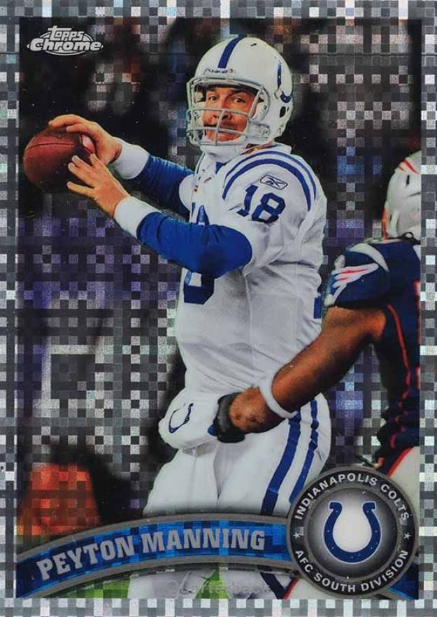 2011 Topps Chrome Peyton Manning #110 Football Card