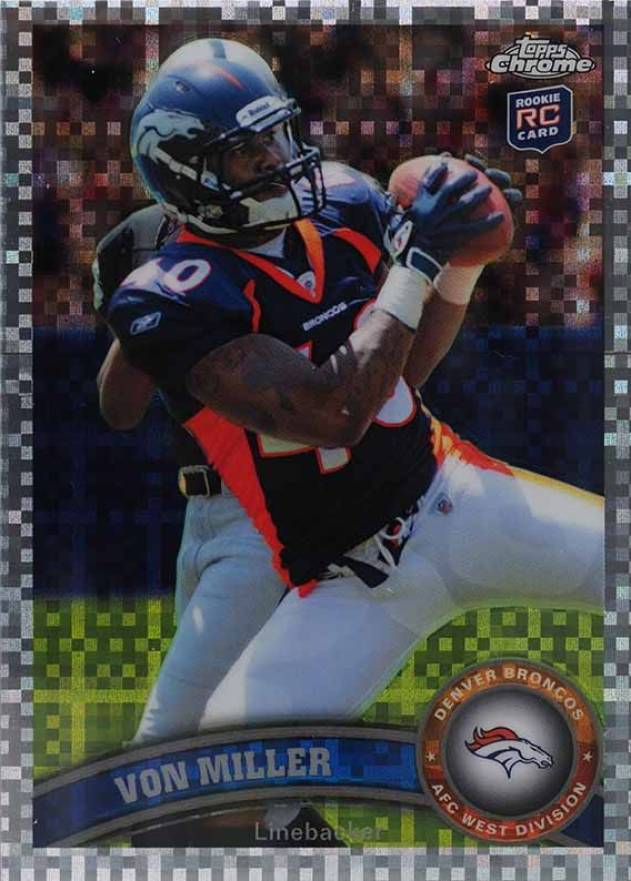 2011 Topps Chrome Von Miller #212 Football Card