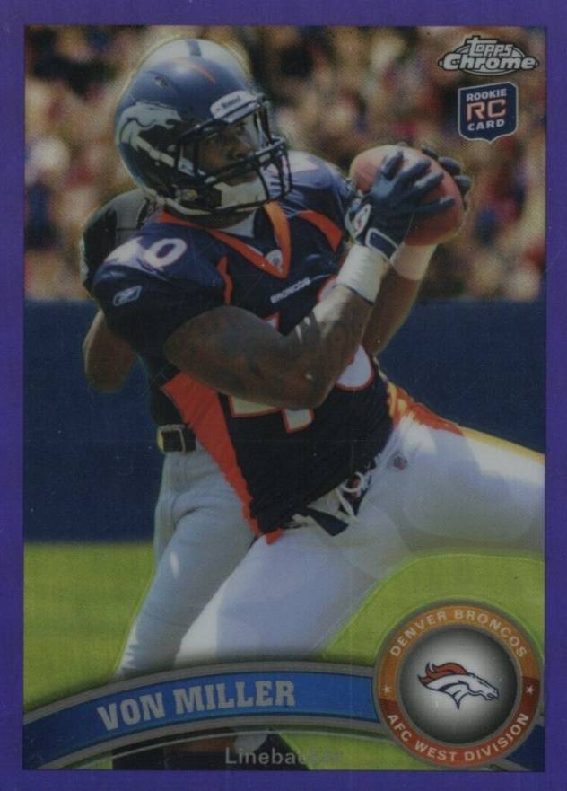 2011 Topps Chrome Von Miller #212 Football Card