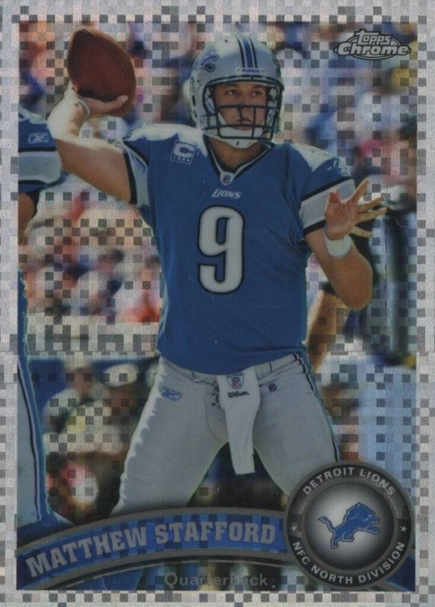 2011 Topps Chrome Matthew Stafford #4 Football Card