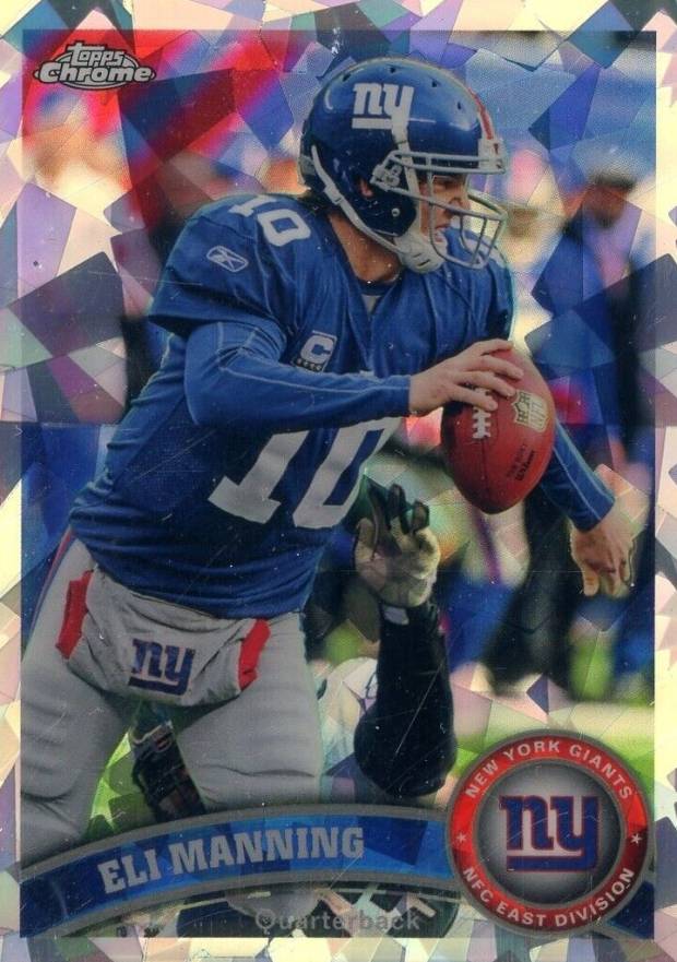 2011 Topps Chrome Eli Manning #12 Football Card