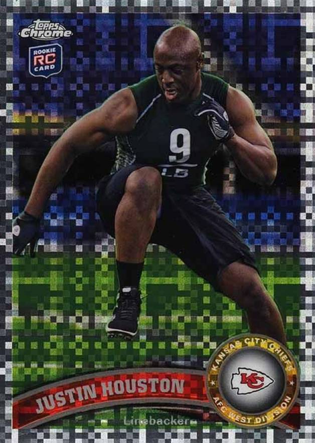 2011 Topps Chrome Justin Houston #115 Football Card