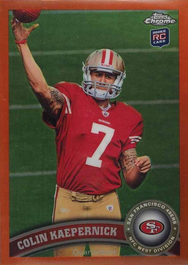 2011 Topps Chrome Colin Kaepernick #25 Football Card