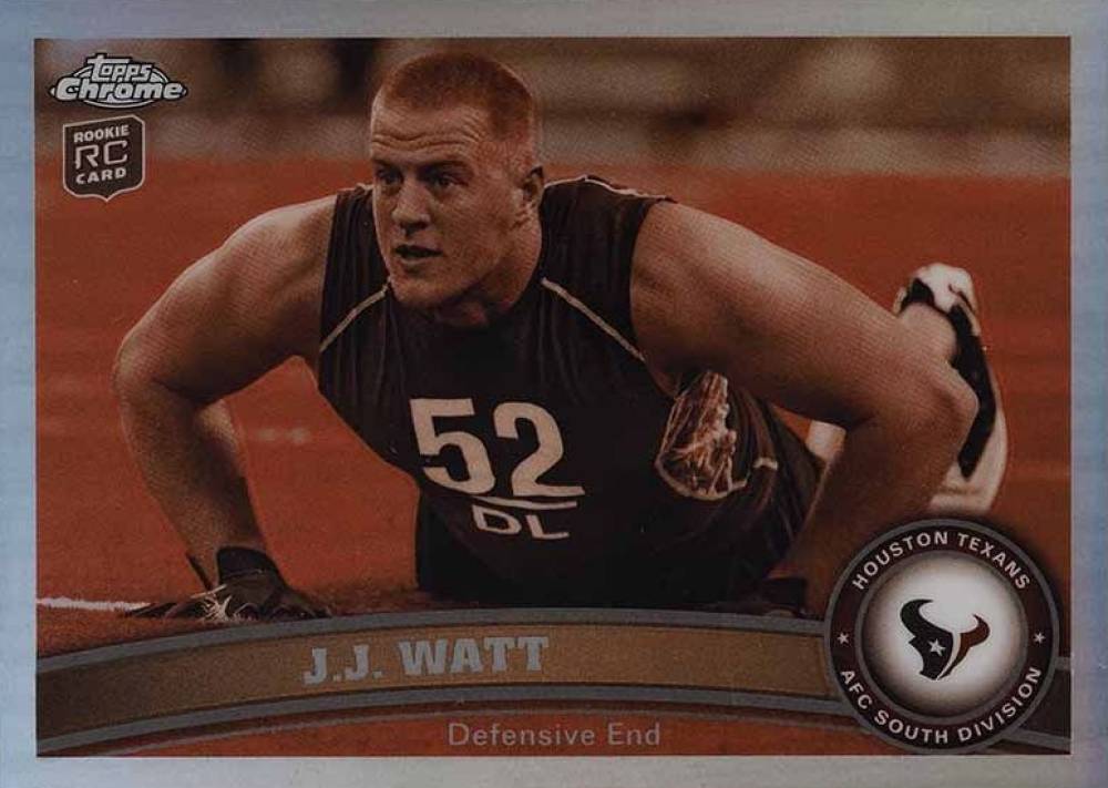 2011 Topps Chrome J.J. Watt #104 Football Card