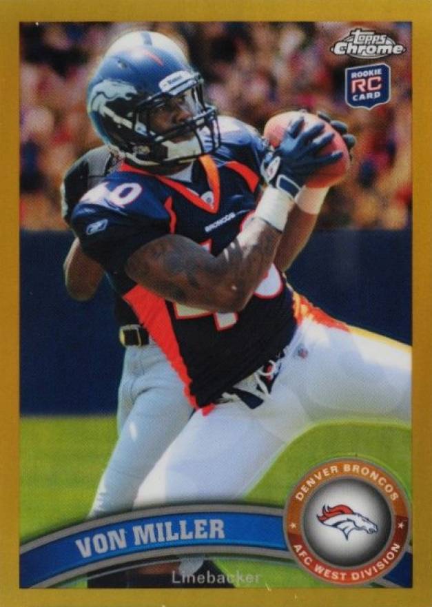 2011 Topps Chrome Von Miller #212 Football Card