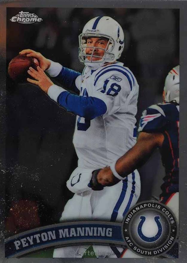 2011 Topps Chrome Peyton Manning #110 Football Card