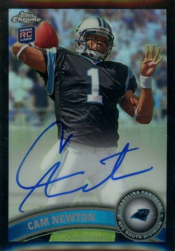 2011 Topps Chrome Cam Newton #1 Football Card