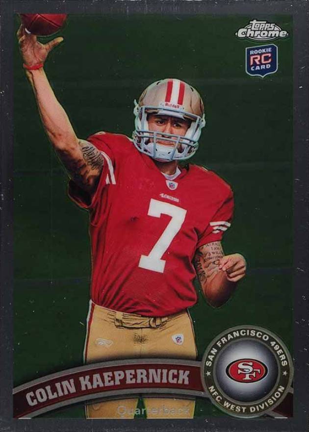 2011 Topps Chrome Colin Kaepernick #25 Football Card