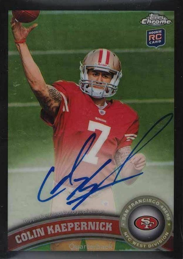 2011 Topps Chrome Colin Kaepernick #25 Football Card