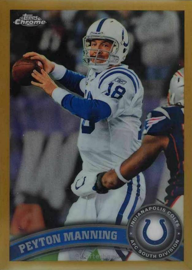 2011 Topps Chrome Peyton Manning #110 Football Card