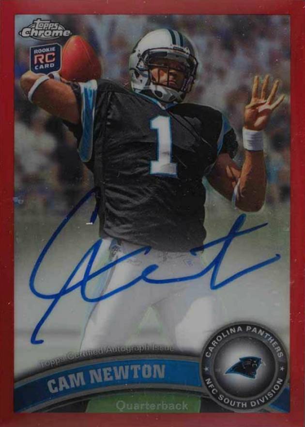 2011 Topps Chrome Cam Newton #1 Football Card