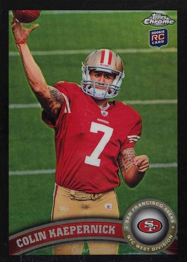 2011 Topps Chrome Colin Kaepernick #25 Football Card