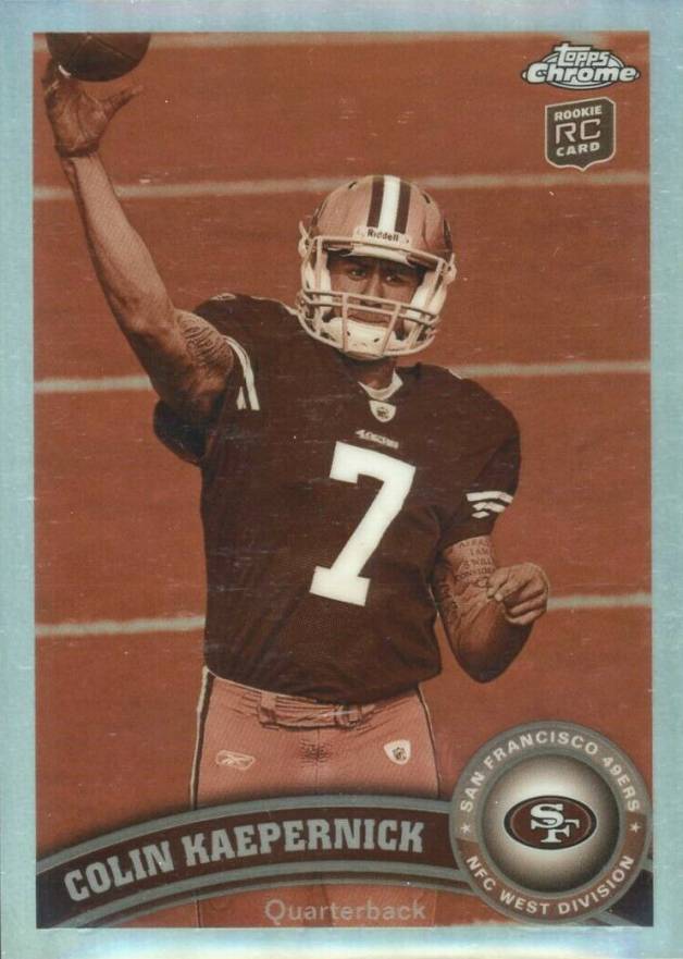 2011 Topps Chrome Colin Kaepernick #25 Football Card