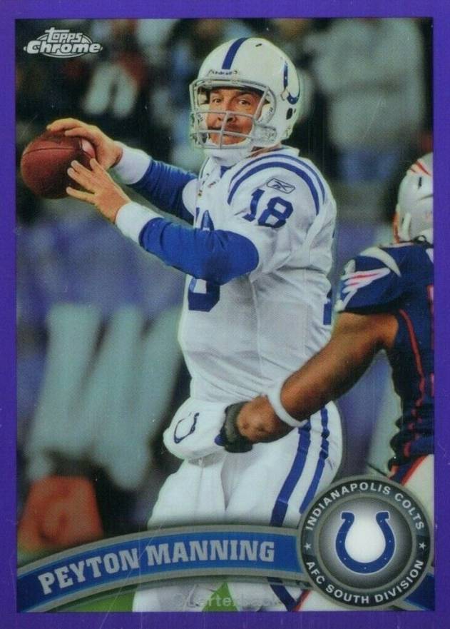 2011 Topps Chrome Peyton Manning #110 Football Card