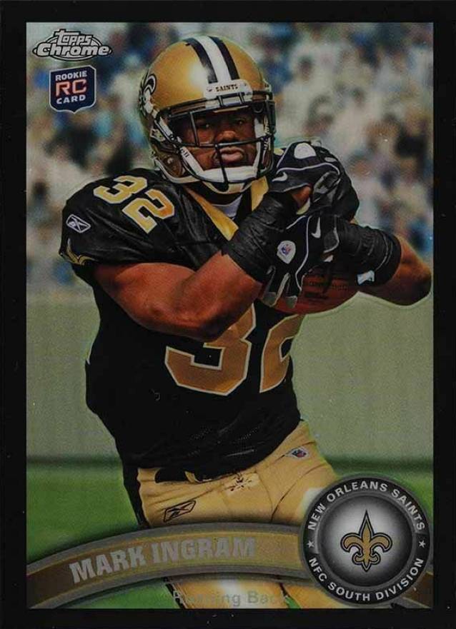 2011 Topps Chrome Mark Ingram #50 Football Card