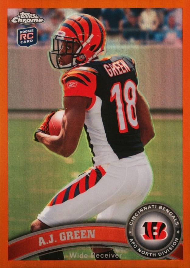 2011 Topps Chrome A.J. Green #150 Football Card