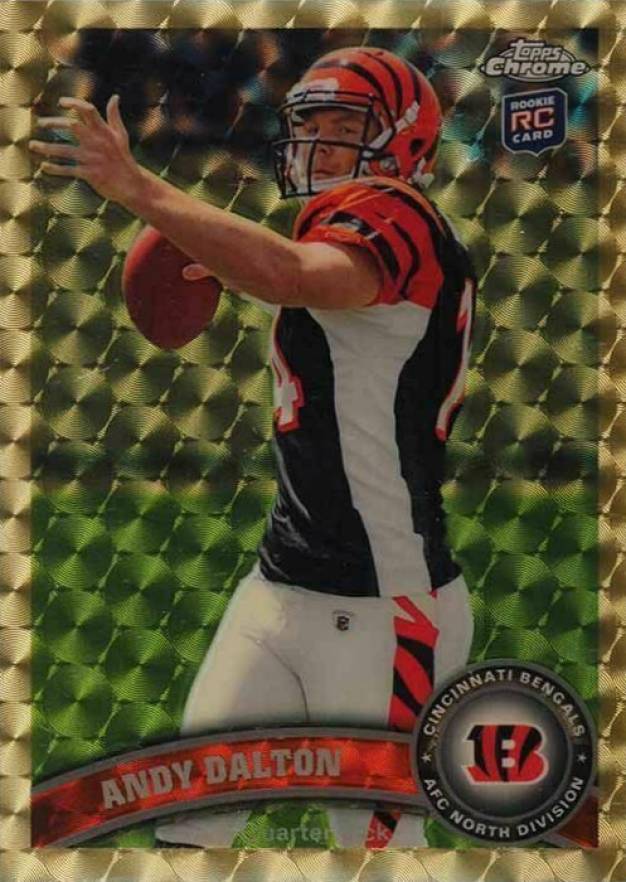 2011 Topps Chrome Andy Dalton #51 Football Card