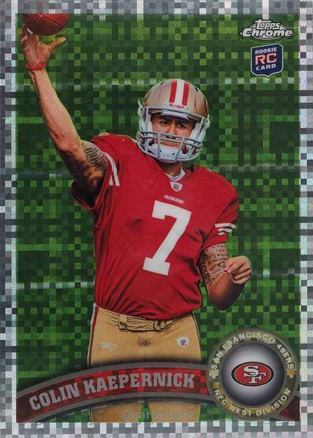 2011 Topps Chrome Colin Kaepernick #25 Football Card