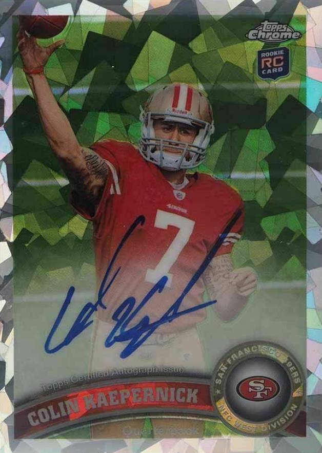 2011 Topps Chrome Colin Kaepernick #25 Football Card