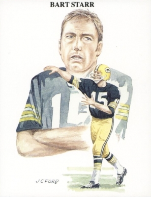 1989 TV-4NFL Bart Starr #11 Football Card