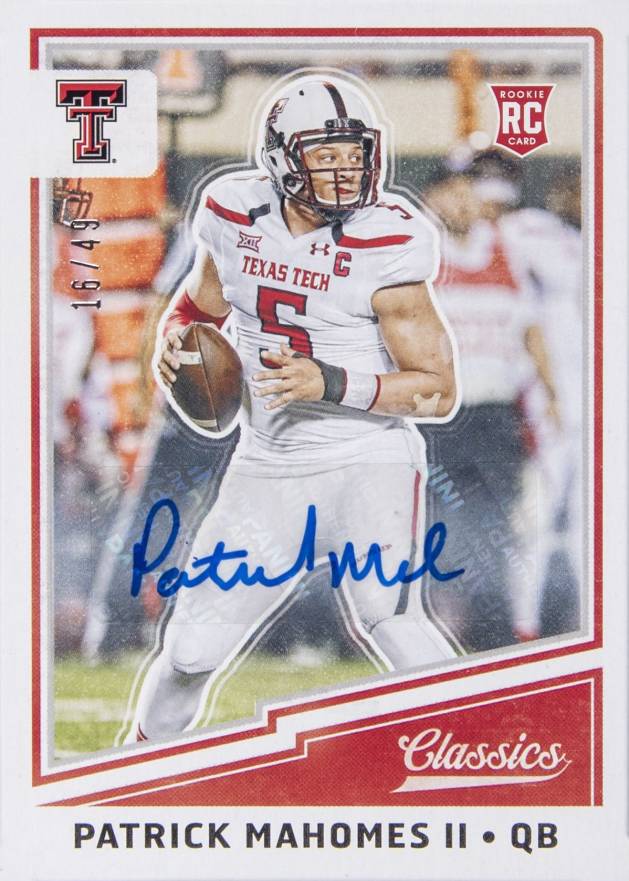 2017 Panini Classics Patrick Mahomes II #274 Football Card