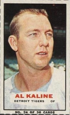 1965 Bazooka Al Kaline #34 Baseball Card