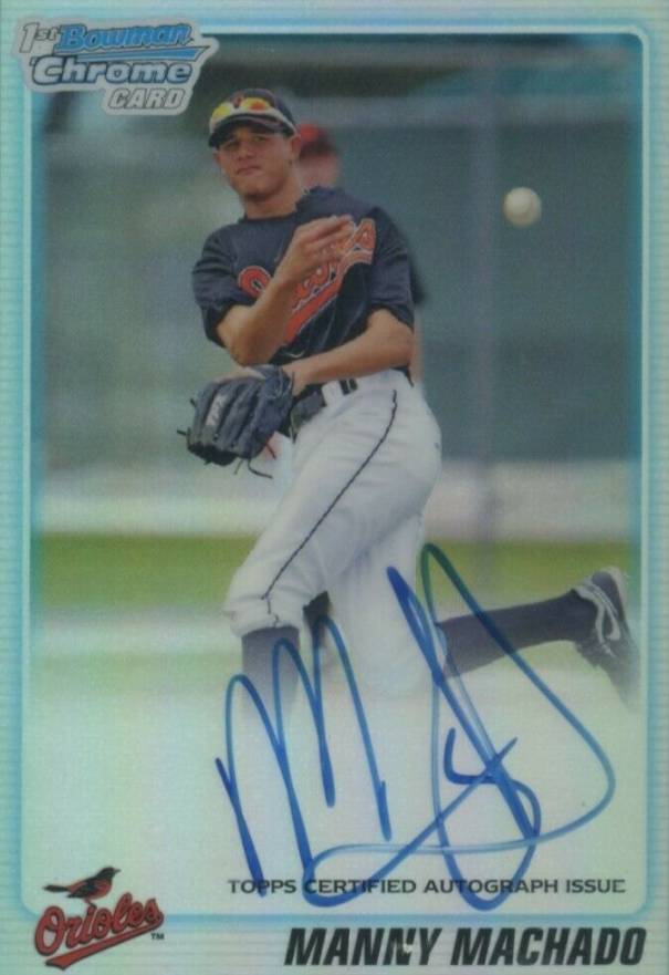 2010 Bowman Draft Picks & Prospects Manny Machado #BDPP80 Baseball Card