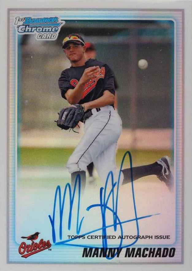 2010 Bowman Draft Picks & Prospects Manny Machado #BDPP80 Baseball Card