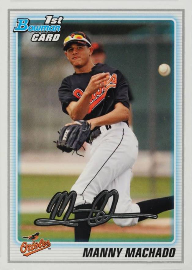 2010 Bowman Draft Picks & Prospects Manny Machado #BDPP80 Baseball Card