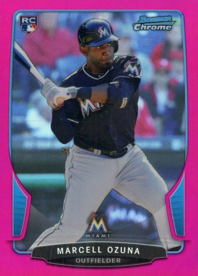 2013 Bowman Chrome Marcell Ozuna #108 Baseball Card