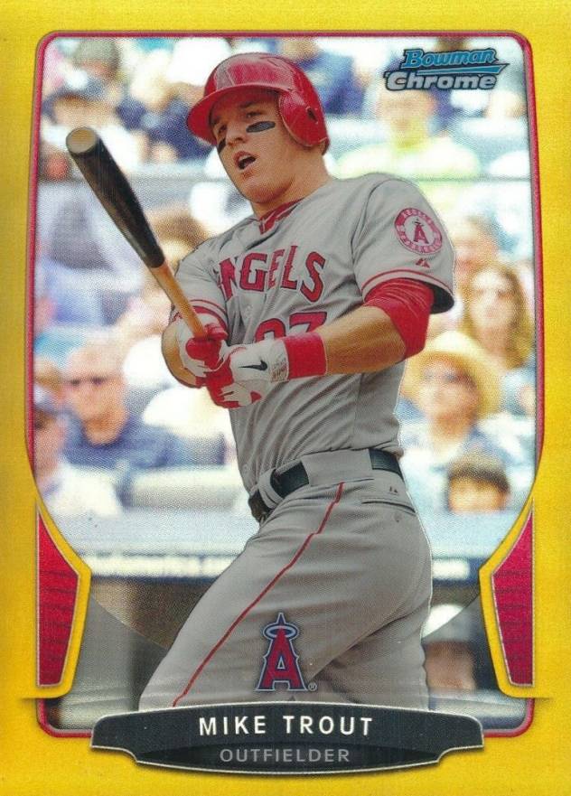 2013 Bowman Chrome Mike Trout #50 Baseball Card