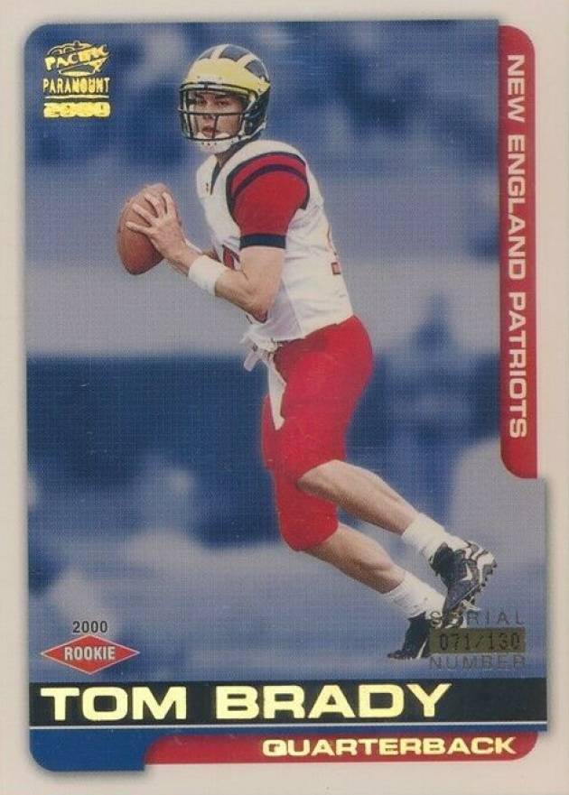 2000 Pacific Paramount Tom Brady #138 Football Card