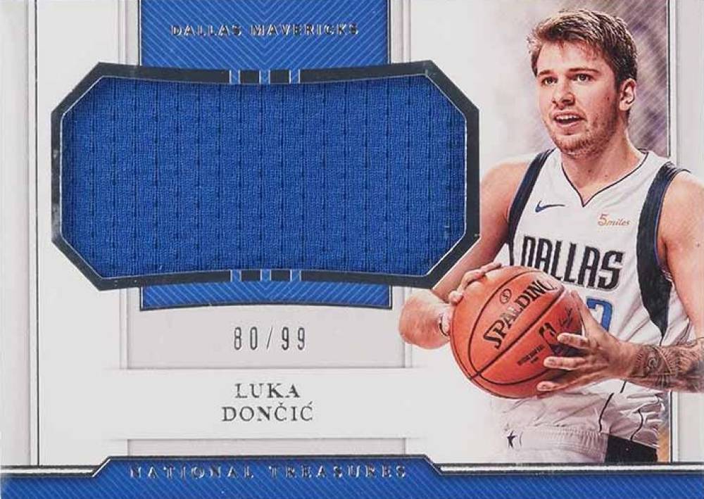 2018 Panini National Treasures Rookie Jumbo Materials Luka Doncic #LDC Basketball Card