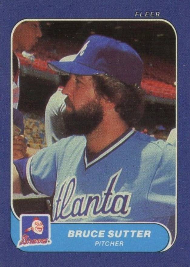 1986 Fleer Mini Bruce Sutter #106 Baseball Card