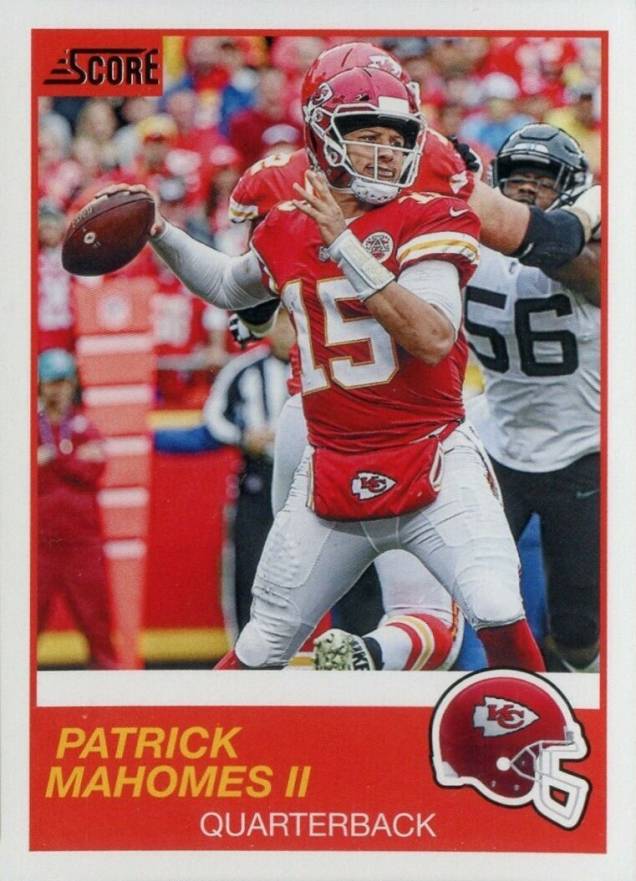 2019 Panini Score Patrick Mahomes II #1 Football Card