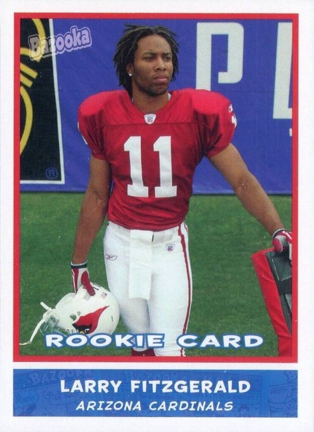 2004 Bazooka Larry Fitzgerald #175 Football Card