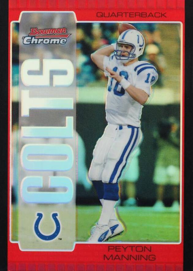 2005 Bowman Chrome Peyton Manning #1 Football Card